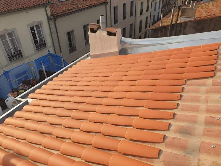 Rénovation toiture en tuile, Sète